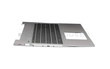 Keyboard incl. topcase DE (german) black/silver with backlight original suitable for HP ProBook 450 G7