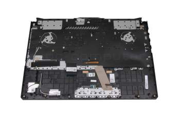 Keyboard incl. topcase DE (german) black/transparent/black with backlight original suitable for Asus FA506IC