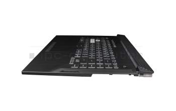 Keyboard incl. topcase DE (german) black/transparent/black with backlight original suitable for Asus ROG Strix SCAR III G531GW