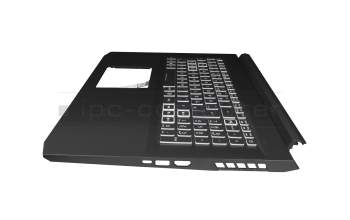 Keyboard incl. topcase DE (german) black/white/black with backlight original suitable for Acer Nitro 5 (AN517-54)