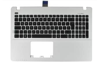 Keyboard incl. topcase DE (german) black/white original suitable for Asus F552CL
