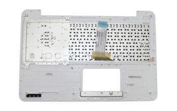 Keyboard incl. topcase DE (german) black/white original suitable for Asus F555LJ