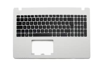Keyboard incl. topcase DE (german) black/white original suitable for Asus R513CL