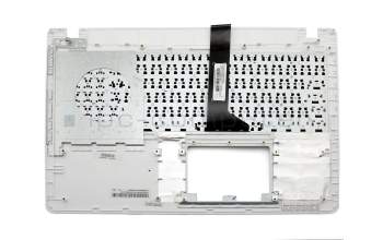 Keyboard incl. topcase DE (german) black/white original suitable for Asus R513CL