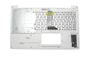 Keyboard incl. topcase DE (german) black/white original suitable for Asus R515MA