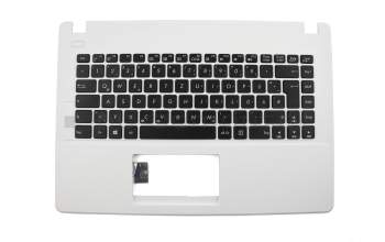 Keyboard incl. topcase DE (german) black/white original suitable for Asus X451M