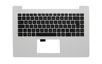 Keyboard incl. topcase DE (german) black/white original suitable for Asus X453MA