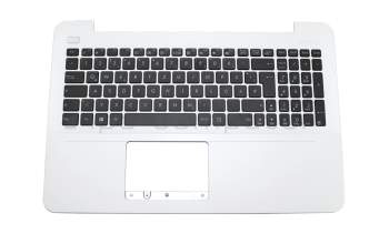 Keyboard incl. topcase DE (german) black/white original suitable for Asus X555LJ