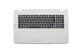 Keyboard incl. topcase DE (german) black/white original suitable for Asus X751LB