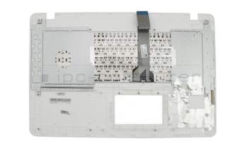Keyboard incl. topcase DE (german) black/white original suitable for Asus X751LDV