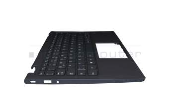 Keyboard incl. topcase DE (german) blue/blue with backlight (Abyss Blue) original suitable for Lenovo Yoga 6-13ALC6 (82ND)