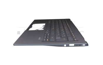 Keyboard incl. topcase DE (german) blue/blue with backlight original suitable for Acer Swift 5 (SF514-54T)