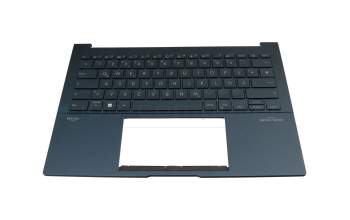 Keyboard incl. topcase DE (german) blue/blue with backlight original suitable for Asus UX3405MA