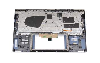 Keyboard incl. topcase DE (german) blue/blue with backlight original suitable for Asus ZenBook 14 UX433FLC
