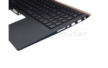 Keyboard incl. topcase DE (german) blue/blue with backlight original suitable for Asus ZenBook 15 UX533FD