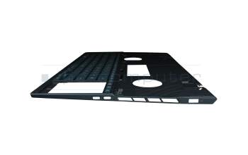 Keyboard incl. topcase DE (german) blue/blue with backlight original suitable for Asus ZenBook Pro 15 Duo UX582ZM