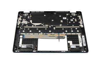Keyboard incl. topcase DE (german) blue/blue with backlight original suitable for Lenovo Yoga 6 Gen 7 (82UD)
