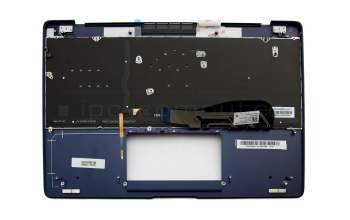 Keyboard incl. topcase DE (german) blue with backlight original suitable for Asus ZenBook 3 UX390UA