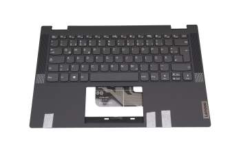 Keyboard incl. topcase DE (german) dark grey/grey (platinum grey) original suitable for Lenovo IdeaPad Flex 5-14ARE05 (81X2)