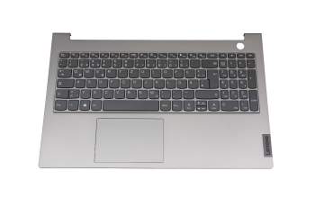 Keyboard incl. topcase DE (german) dark grey/grey original suitable for Lenovo ThinkBook 15 G2 ITL (20VE)