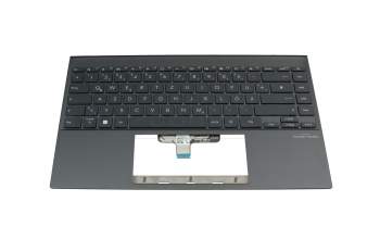 Keyboard incl. topcase DE (german) dark grey/grey with backlight original suitable for Asus ZenBook Pro 14 UM425QA