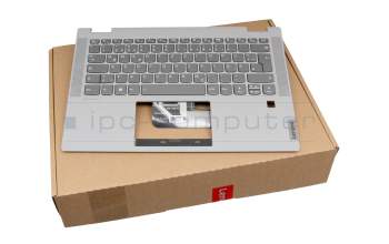 Keyboard incl. topcase DE (german) dark grey/grey with backlight original suitable for Lenovo IdeaPad Flex 5-14ITL05 (82HS)