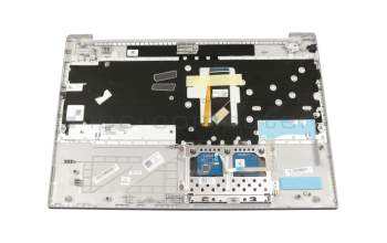 Keyboard incl. topcase DE (german) dark grey/grey with backlight original suitable for Lenovo IdeaPad S340-15IWL (81N8)