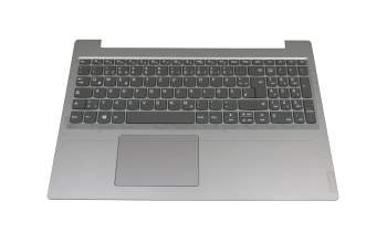 Keyboard incl. topcase DE (german) dark grey/silver original suitable for Lenovo IdeaPad L340-15API (81LW)