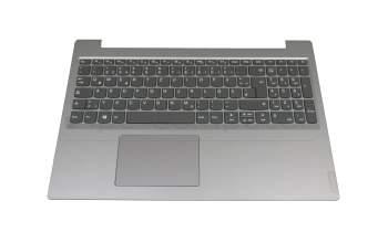 Keyboard incl. topcase DE (german) dark grey/silver original suitable for Lenovo IdeaPad L340-15IWL (81LG)