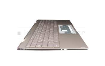 Keyboard incl. topcase DE (german) gold/gold original suitable for Medion Akoya E4271 (YM14GR)