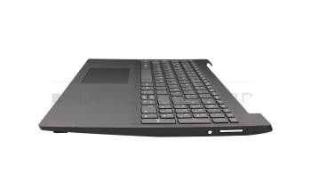 Keyboard incl. topcase DE (german) grey/black (rough) original suitable for Lenovo IdeaPad S145-15IWL (81MV/81S9)