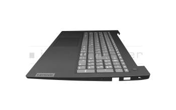 Keyboard incl. topcase DE (german) grey/black original suitable for Lenovo V15 G2-ALC (82KD)
