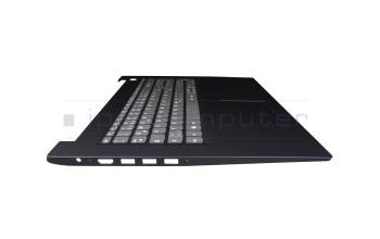 Keyboard incl. topcase DE (german) grey/blue (Fingerprint) original suitable for Lenovo IdeaPad 3-17ADA05 (81W2)