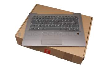 Keyboard incl. topcase DE (german) grey/bronze with backlight (without fingerprint) original suitable for Lenovo IdeaPad 520s-14IKB (80X2/81BL)