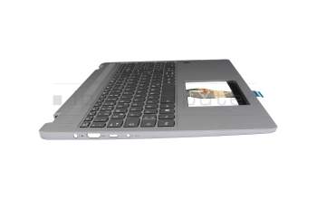 Keyboard incl. topcase DE (german) grey/grey (Arctic Gray) original suitable for Lenovo IdeaPad Flex 5 16ABR8 (82XY)