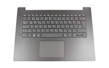 Keyboard incl. topcase DE (german) grey/grey original suitable for Lenovo IdeaPad 330-14IKB (81G2/81DA)