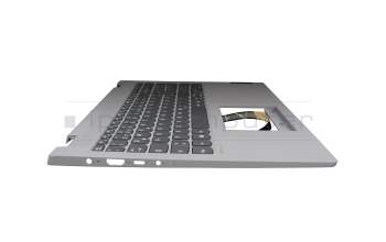 Keyboard incl. topcase DE (german) grey/grey original suitable for Lenovo IdeaPad Flex 5-15IIL05 (81X3)