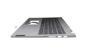 Keyboard incl. topcase DE (german) grey/grey original suitable for Lenovo IdeaPad Flex 5-15IIL05 (81X3)