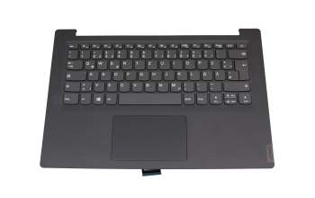 Keyboard incl. topcase DE (german) grey/grey original suitable for Lenovo V14-IKB (81YA)