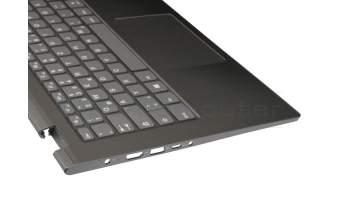 Keyboard incl. topcase DE (german) grey/grey original suitable for Lenovo Yoga 530-14ARR (81H9)
