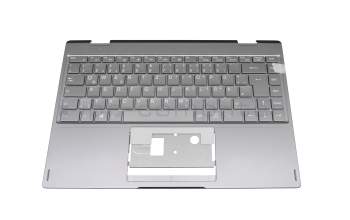 Keyboard incl. topcase DE (german) grey/grey original suitable for Medion Akoya E4273 (YM14G)