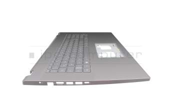 Keyboard incl. topcase DE (german) grey/grey with backlight original suitable for Acer Aspire 5 (A517-53G)