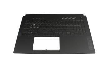 Keyboard incl. topcase DE (german) grey/grey with backlight original suitable for Asus TUF Gaming A17 FA707RM