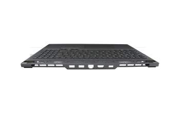 Keyboard incl. topcase DE (german) grey/grey with backlight original suitable for Lenovo Legion Slim 5-16APH8 (82Y9)