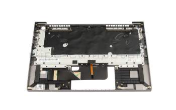 Keyboard incl. topcase DE (german) grey/grey with backlight original suitable for Lenovo ThinkBook 13s G2 ITL (20V9)