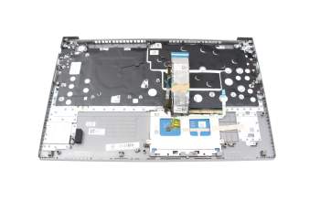Keyboard incl. topcase DE (german) grey/grey with backlight original suitable for Lenovo ThinkBook 15 G2 ARE (20VG)