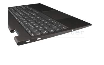 Keyboard incl. topcase DE (german) grey/grey with backlight original suitable for Lenovo Yoga C740-15IML (81TD)
