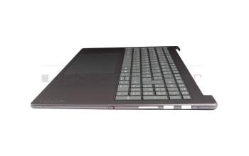 Keyboard incl. topcase DE (german) grey/grey with backlight original suitable for Lenovo Yoga Pro 9 16IAH10 (83L0)