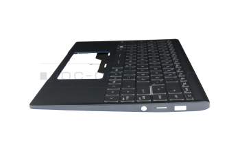 Keyboard incl. topcase DE (german) grey/grey with backlight original suitable for MSI Modern 15 A11RBS (MS-1552)