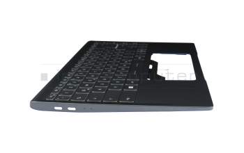 Keyboard incl. topcase DE (german) grey/grey with backlight original suitable for MSI Modern 15 A11SB/A11SBL/A11SBU (MS-1552)